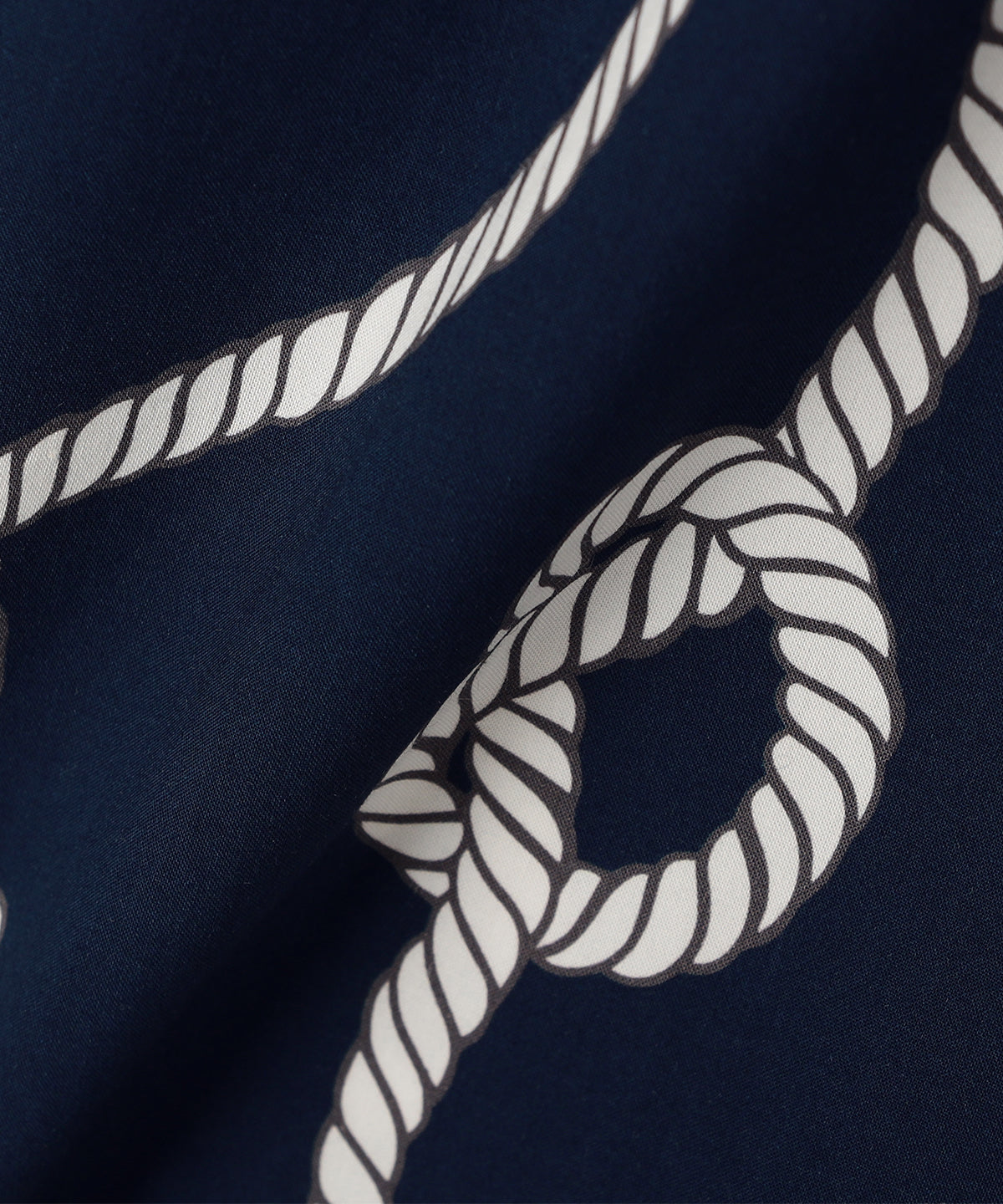 プリント半袖シャツ NAVY
