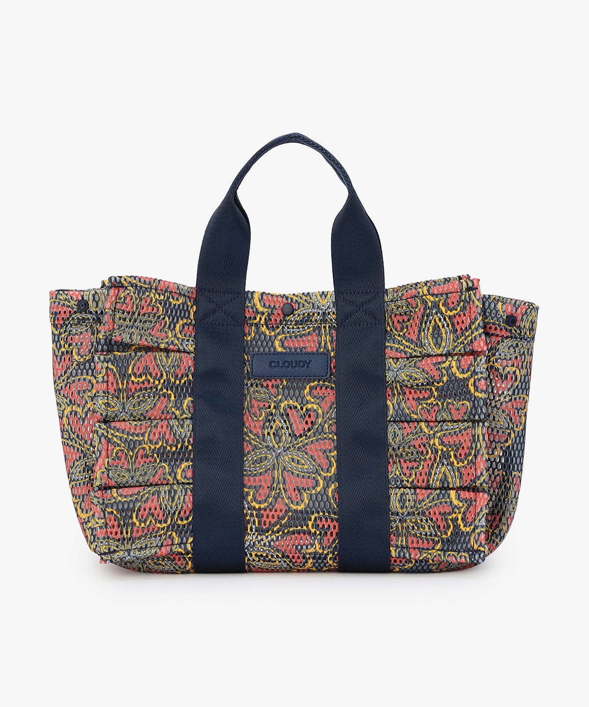 Mesh Frill Bag「心の花」 NAVY