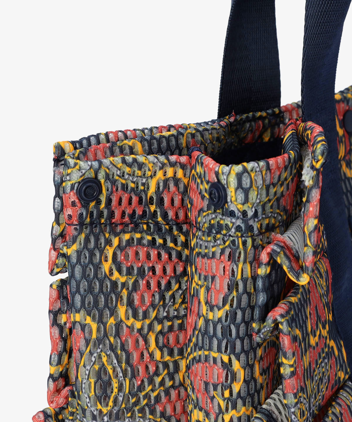 Mesh Frill Bag「心の花」 NAVY
