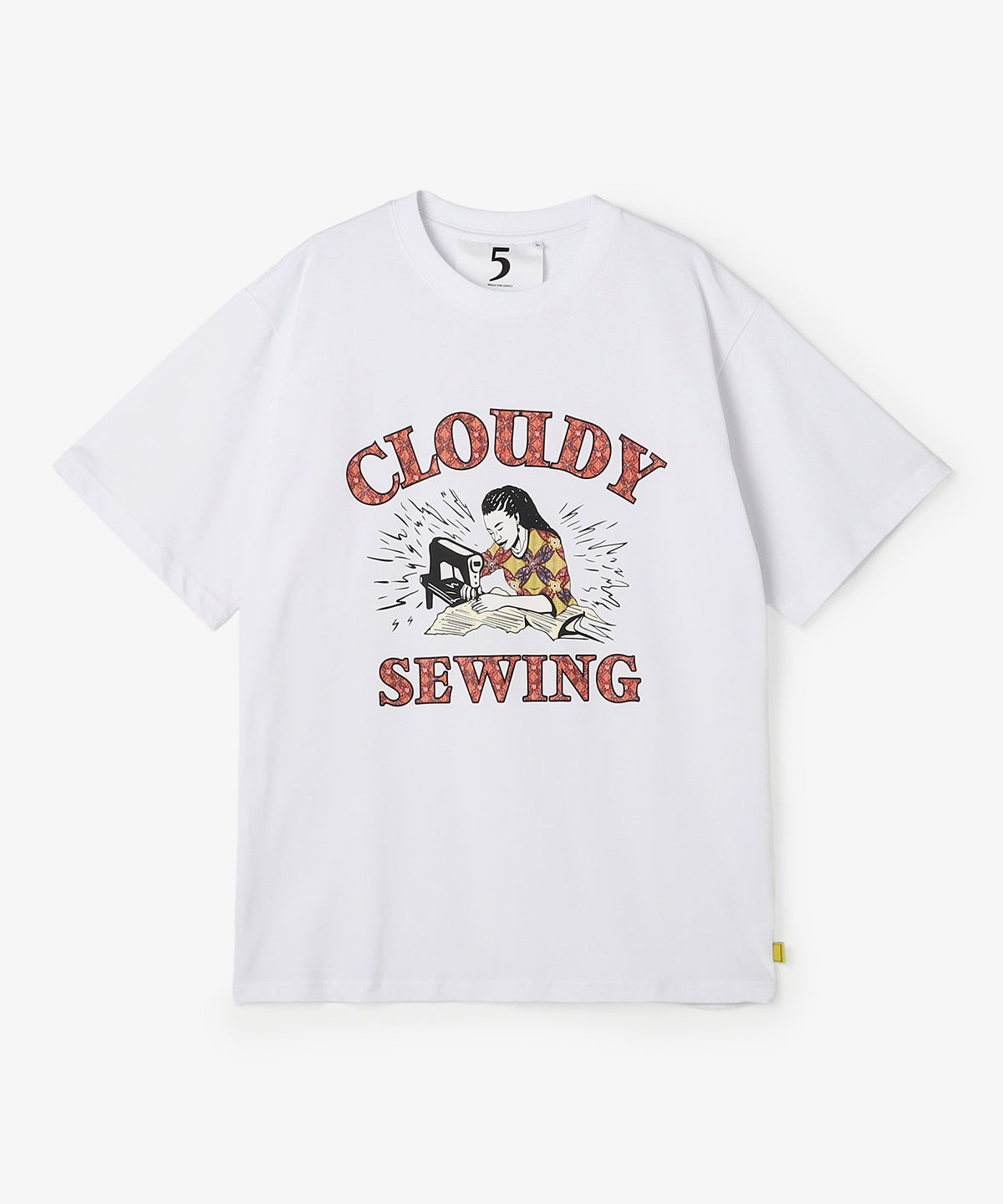 Lunch T-shirts CLOUDY SEWING WHITE
