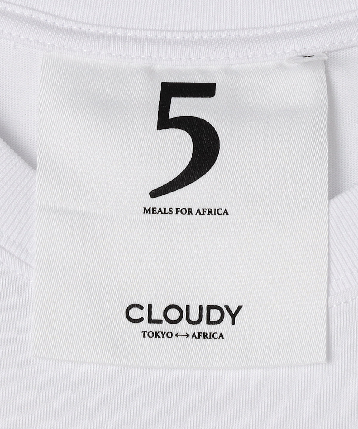 Lunch T-shirts CLOUDY SEWING WHITE
