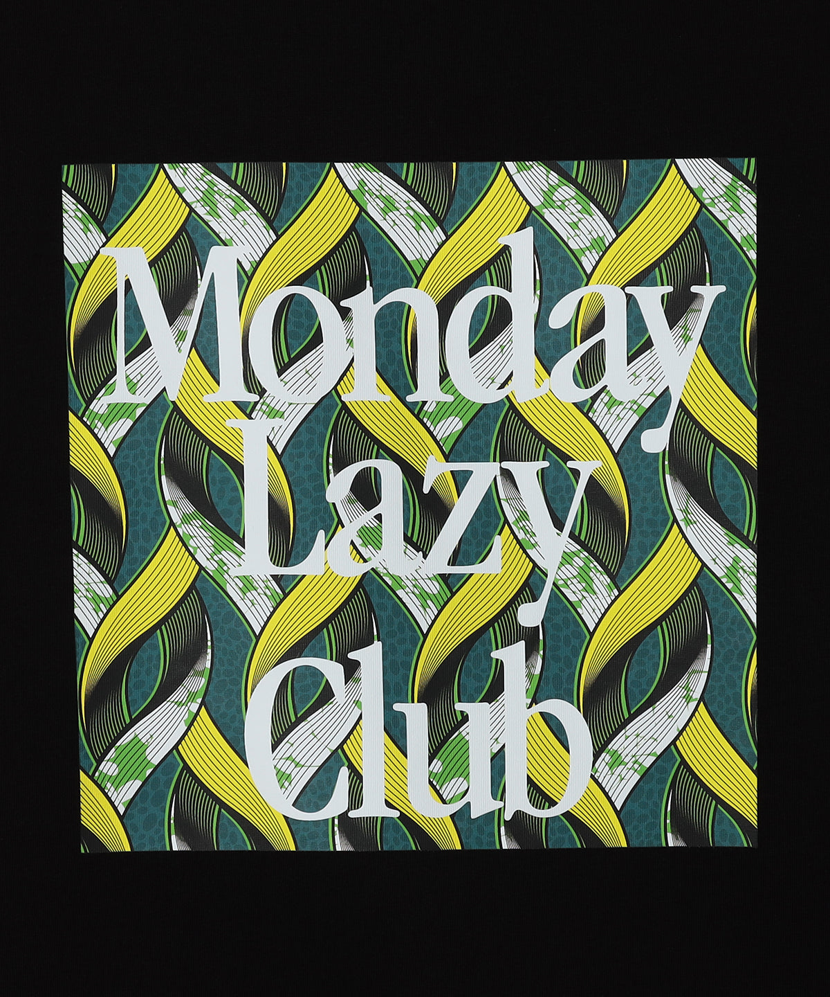 Lunch T-shirts Monday Lazy Club BLACK