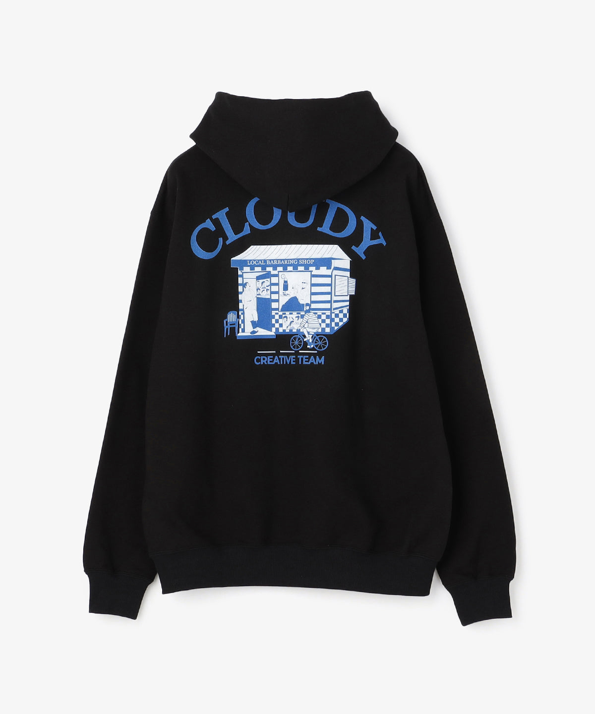 【予約】スウェットパーカー BARBER BLACK