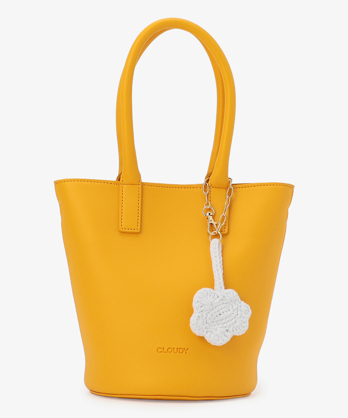 Bloom Leather ミニトート 〜With Algeria Charm〜 YELLOW