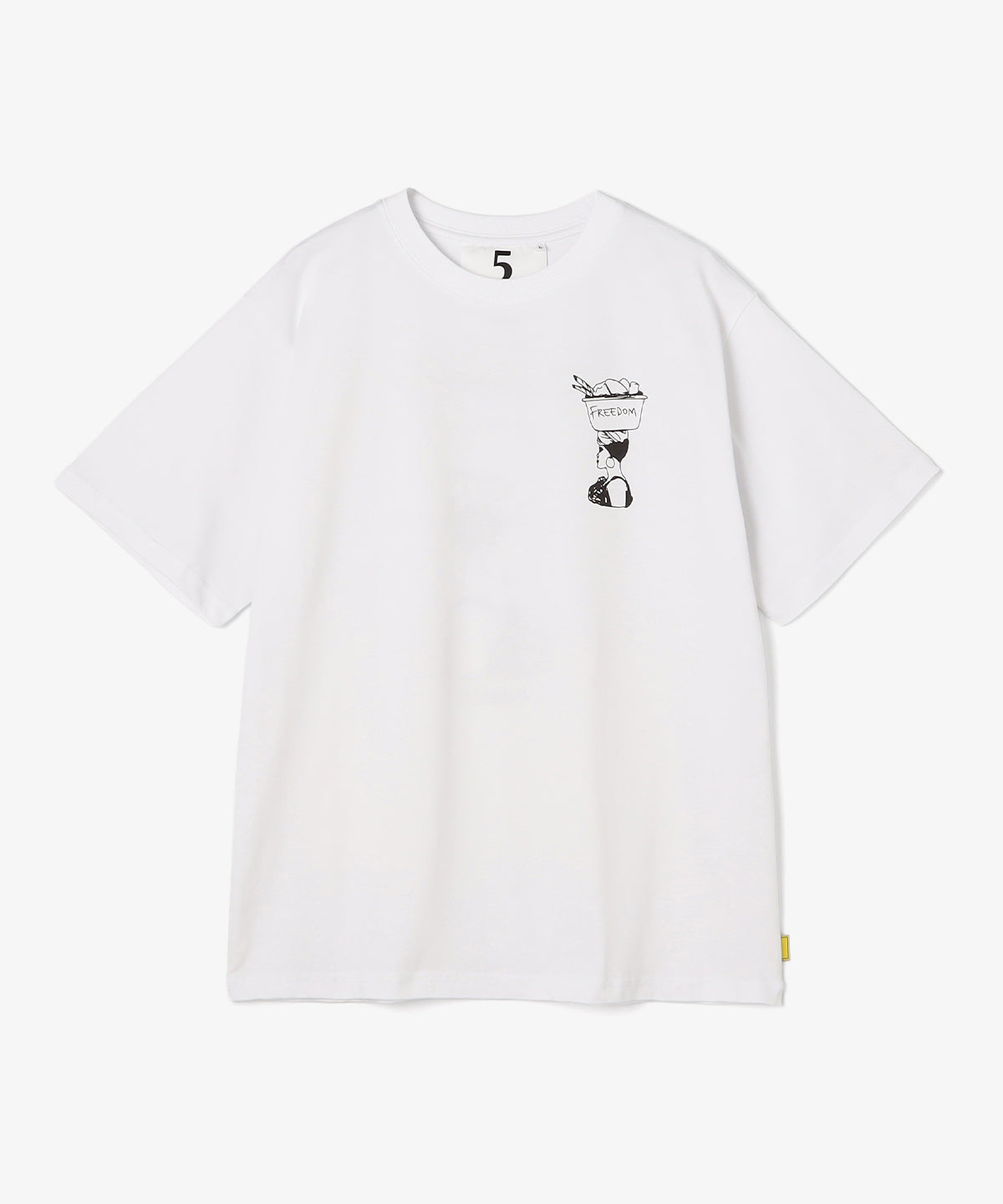 Lunch T-shirts FREEDOM WOMAN WHITE