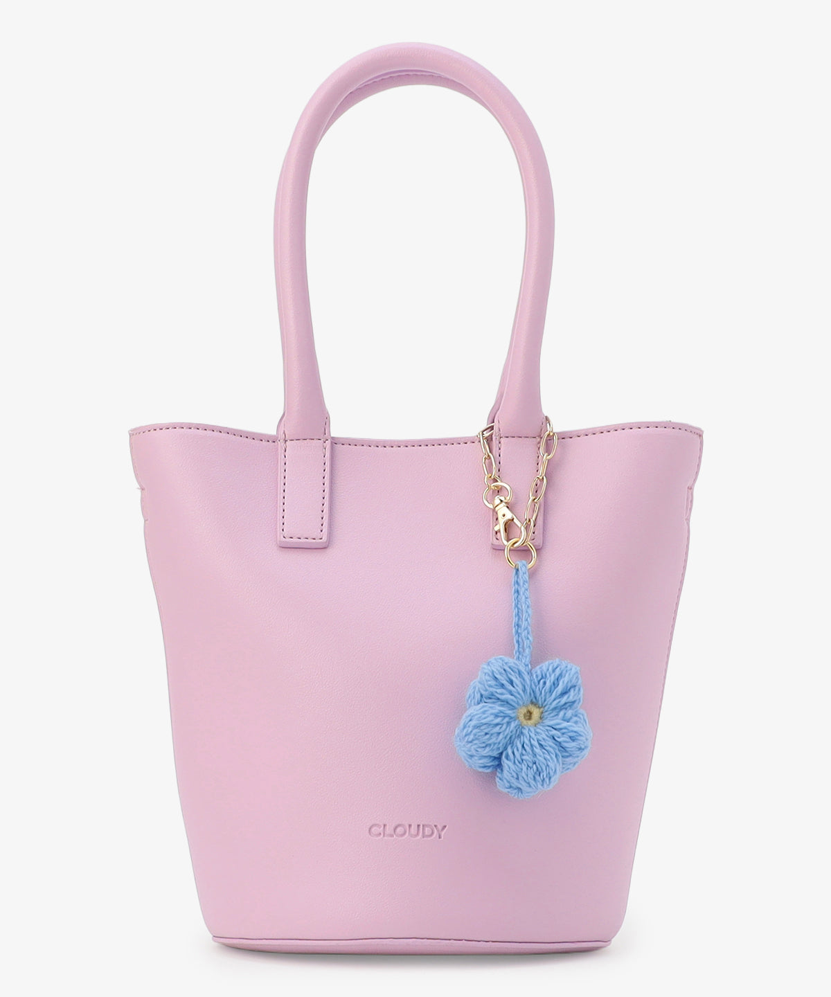 Bloom Leather ミニトート 〜With Algeria Charm〜 PURPLE