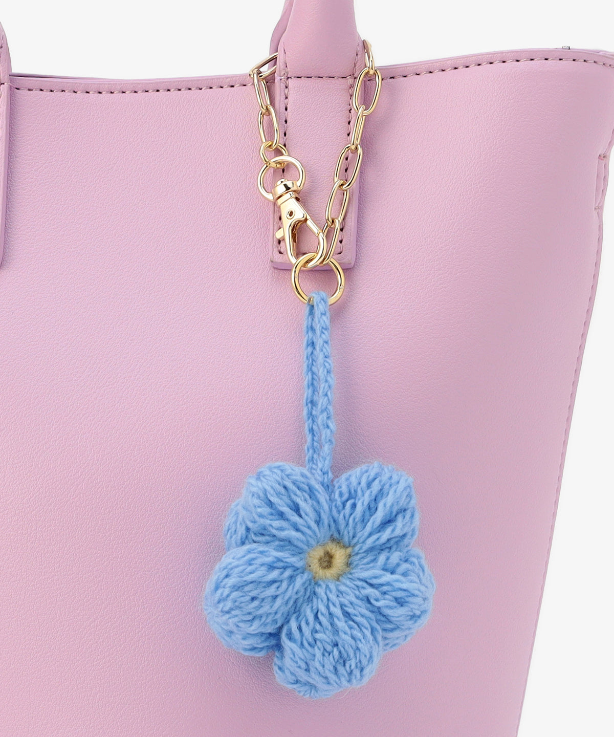 Bloom Leather ミニトート 〜With Algeria Charm〜 PURPLE