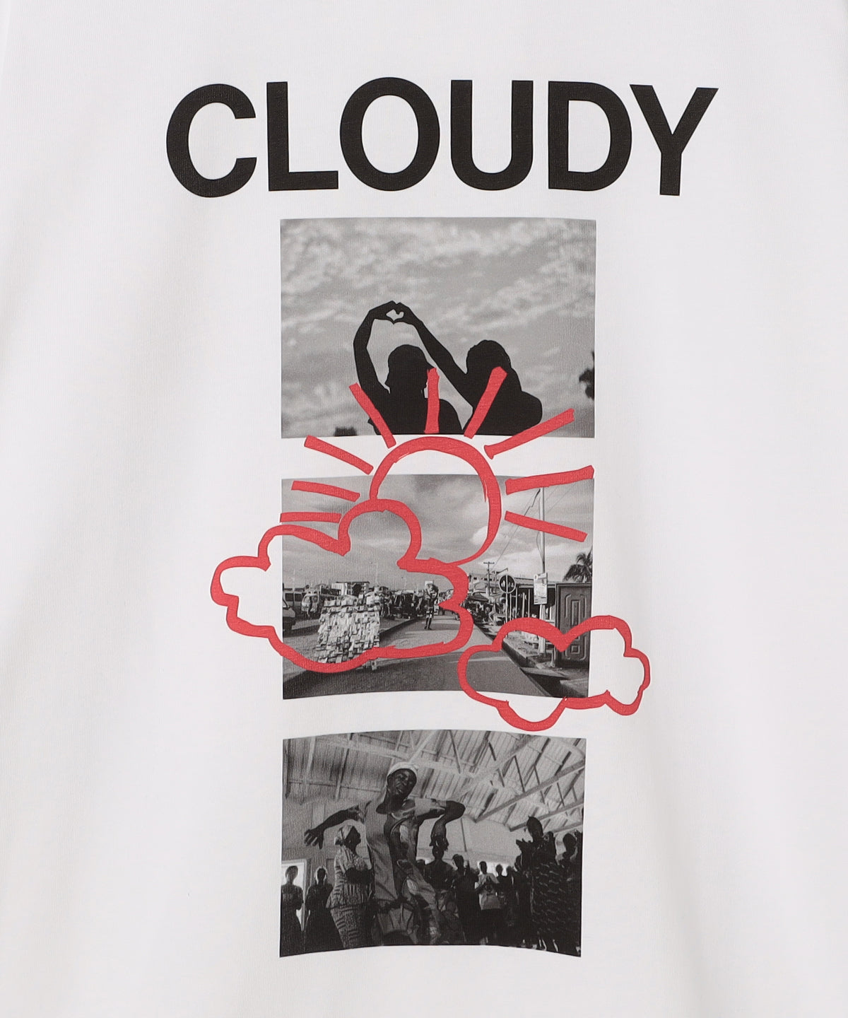 Lunch T-shirts OVER THE CLOUD WHITE