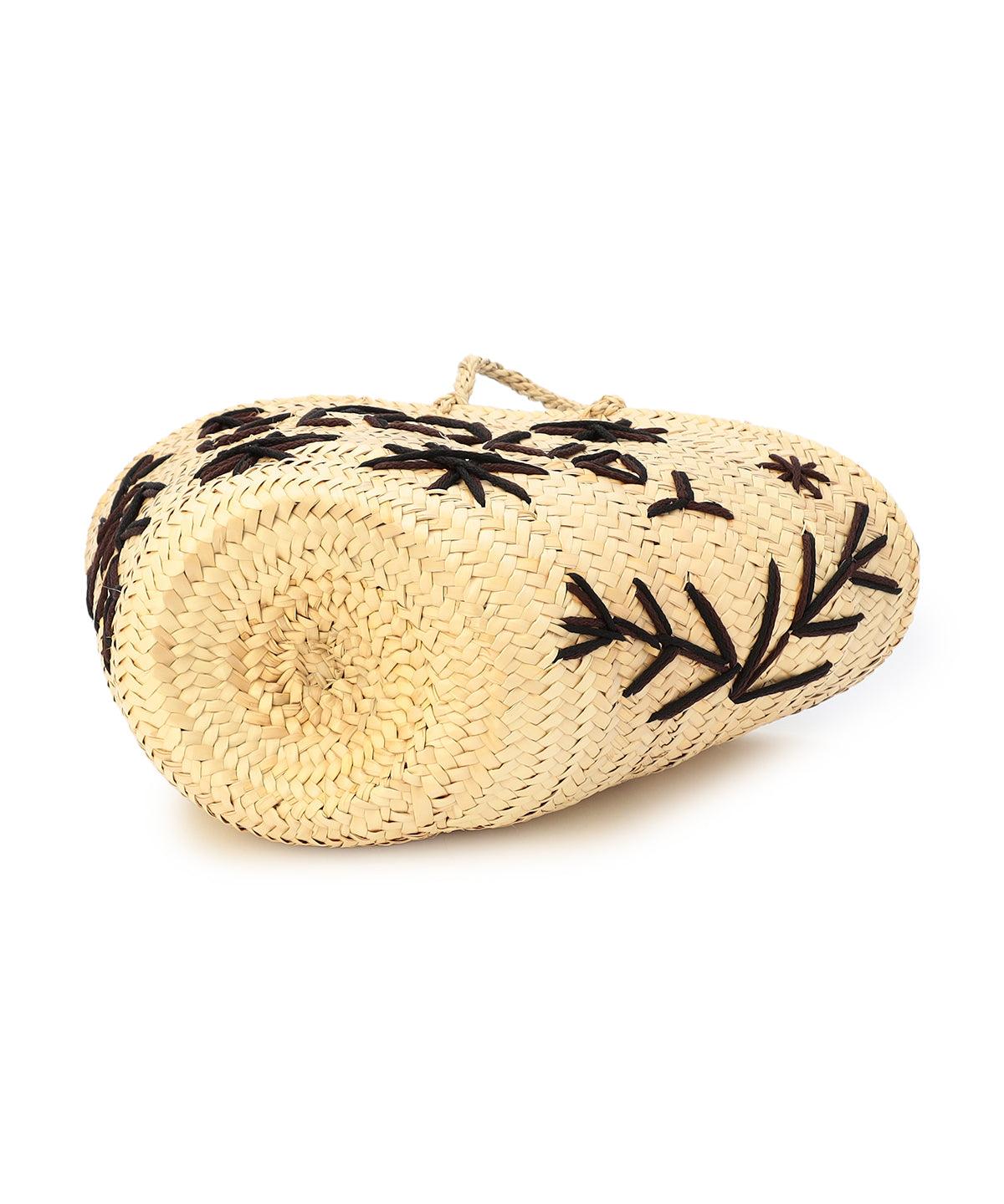 刺繍 Doum Basket BLACK