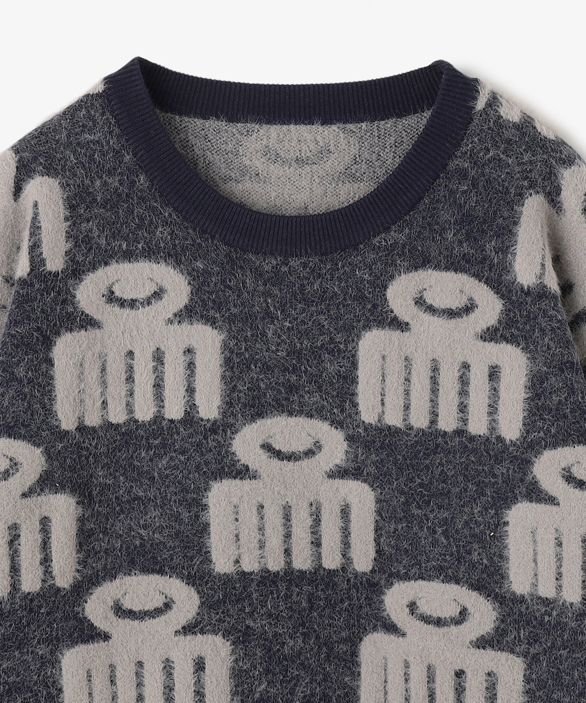 フェザーニット DUAFE NAVY