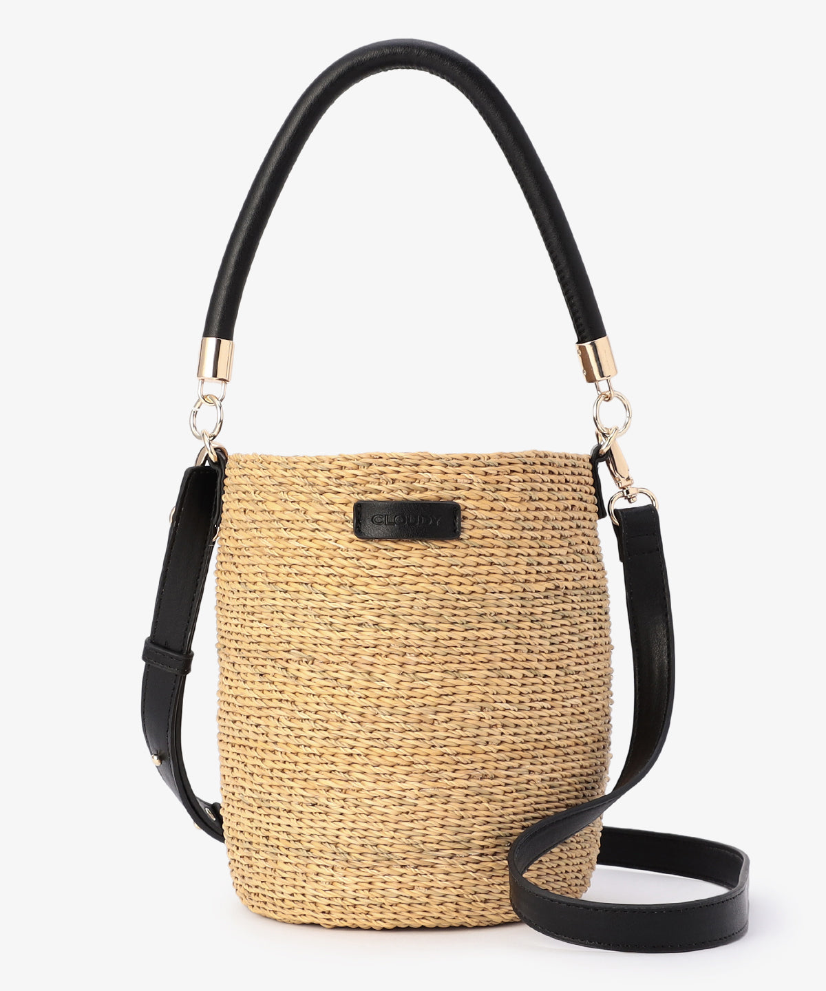 2way Hundle Tube Basket BLACK/NATURAL