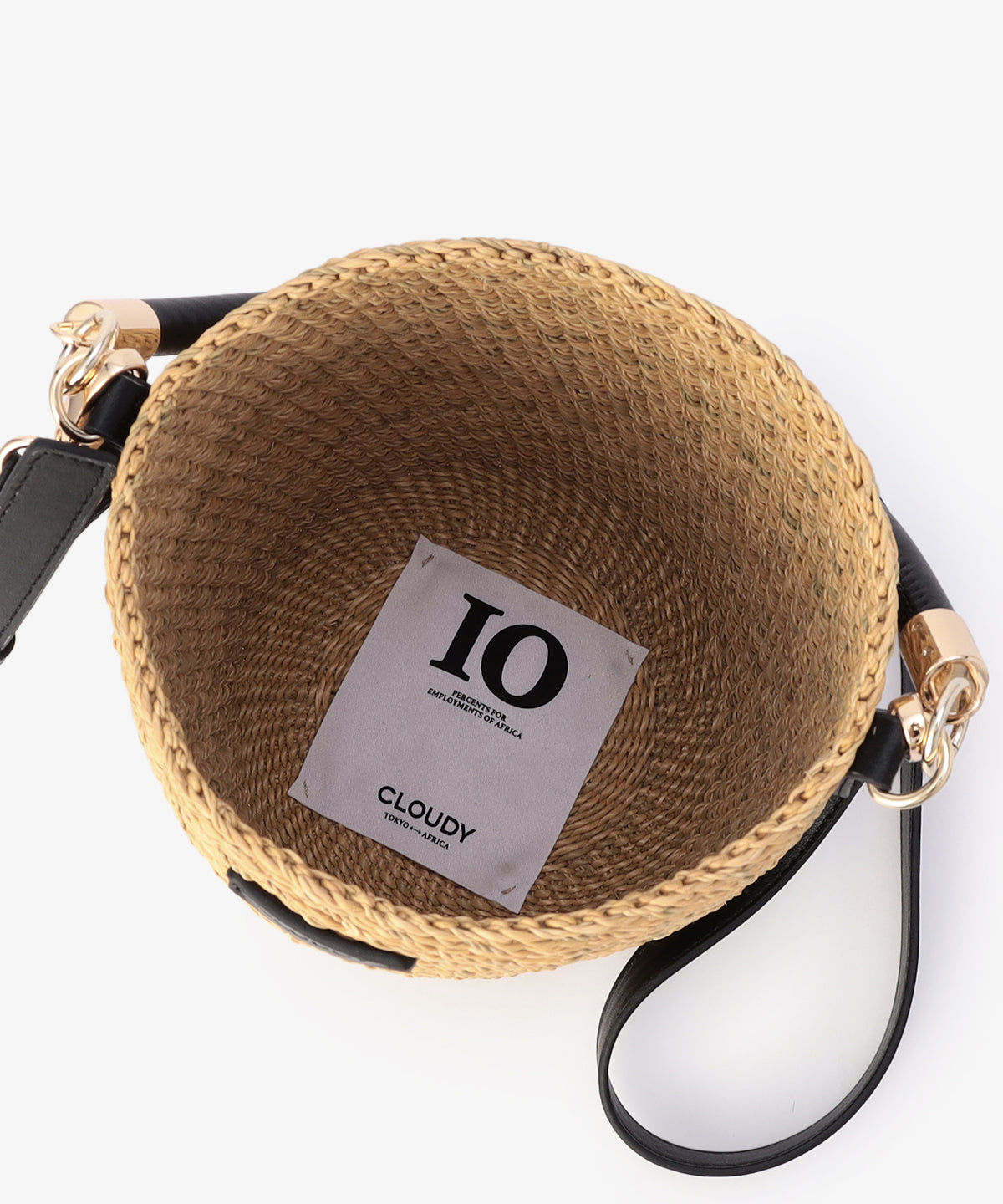 2way Hundle Tube Basket BLACK/NATURAL