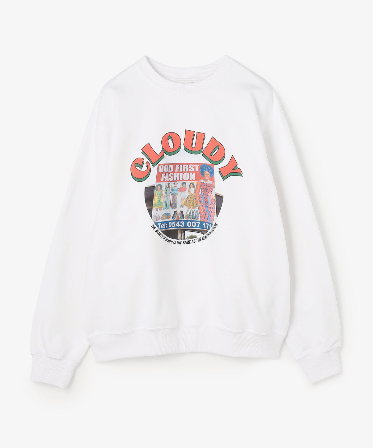 スウェットシャツ SIGNBOARD WHITE