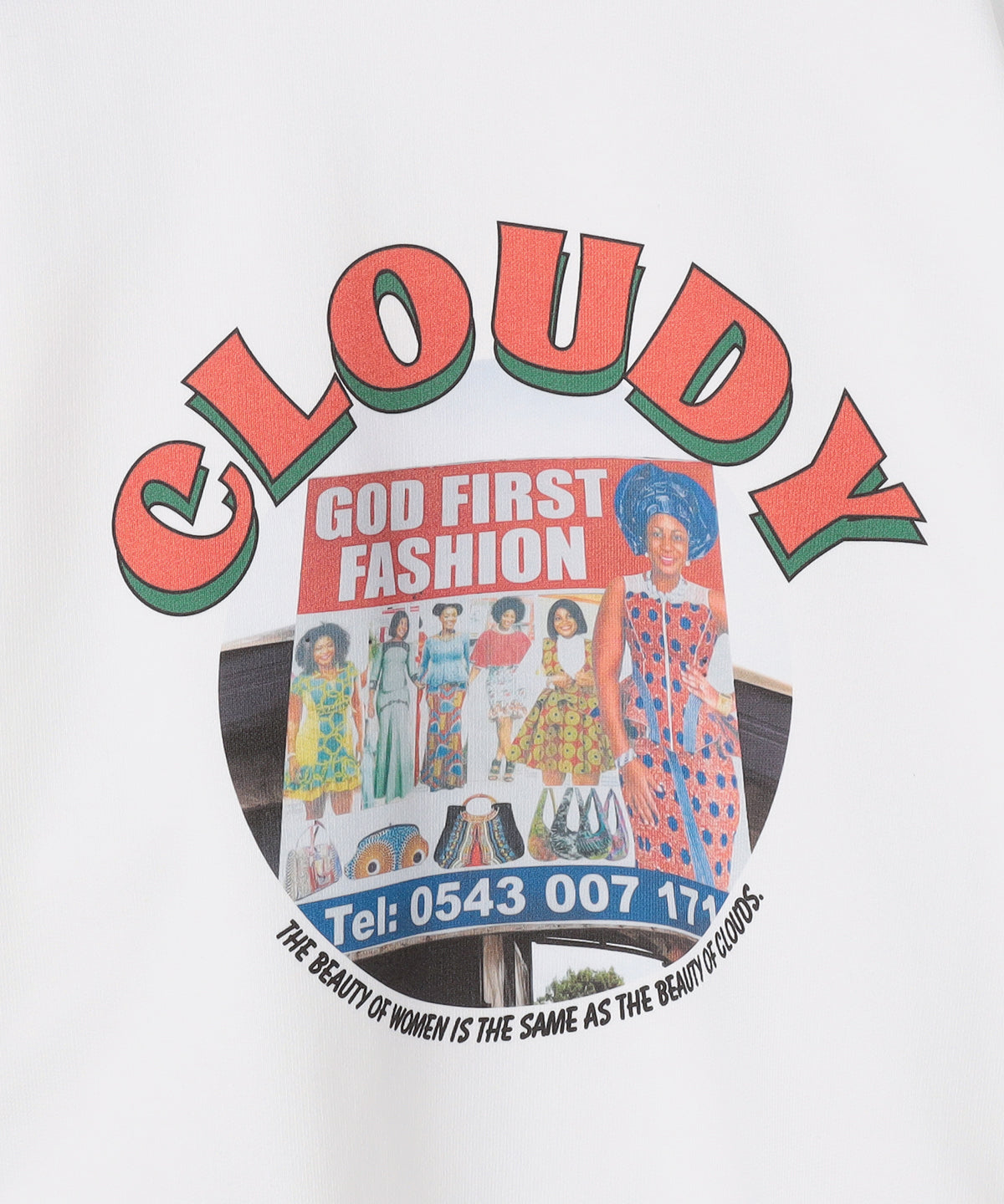 スウェットシャツ SIGNBOARD WHITE