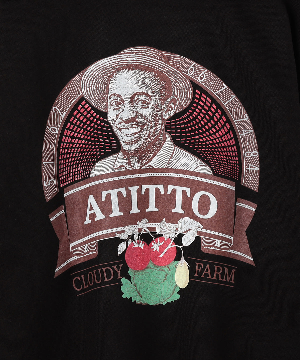 【予約:11月下旬発送予定】スウェットシャツ Atitto BLACK