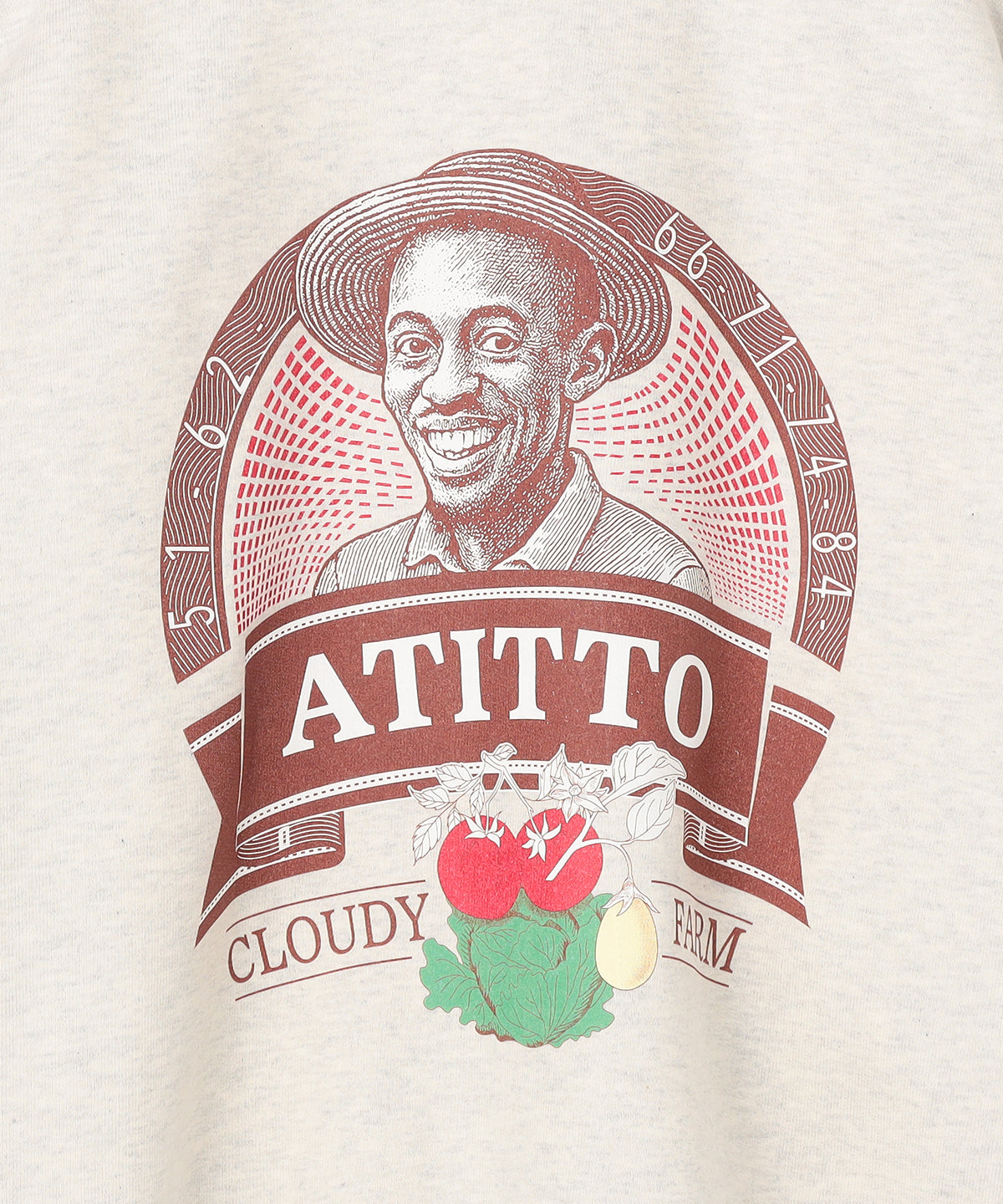 【予約:11月下旬発送予定】スウェットシャツ Atitto GRAY