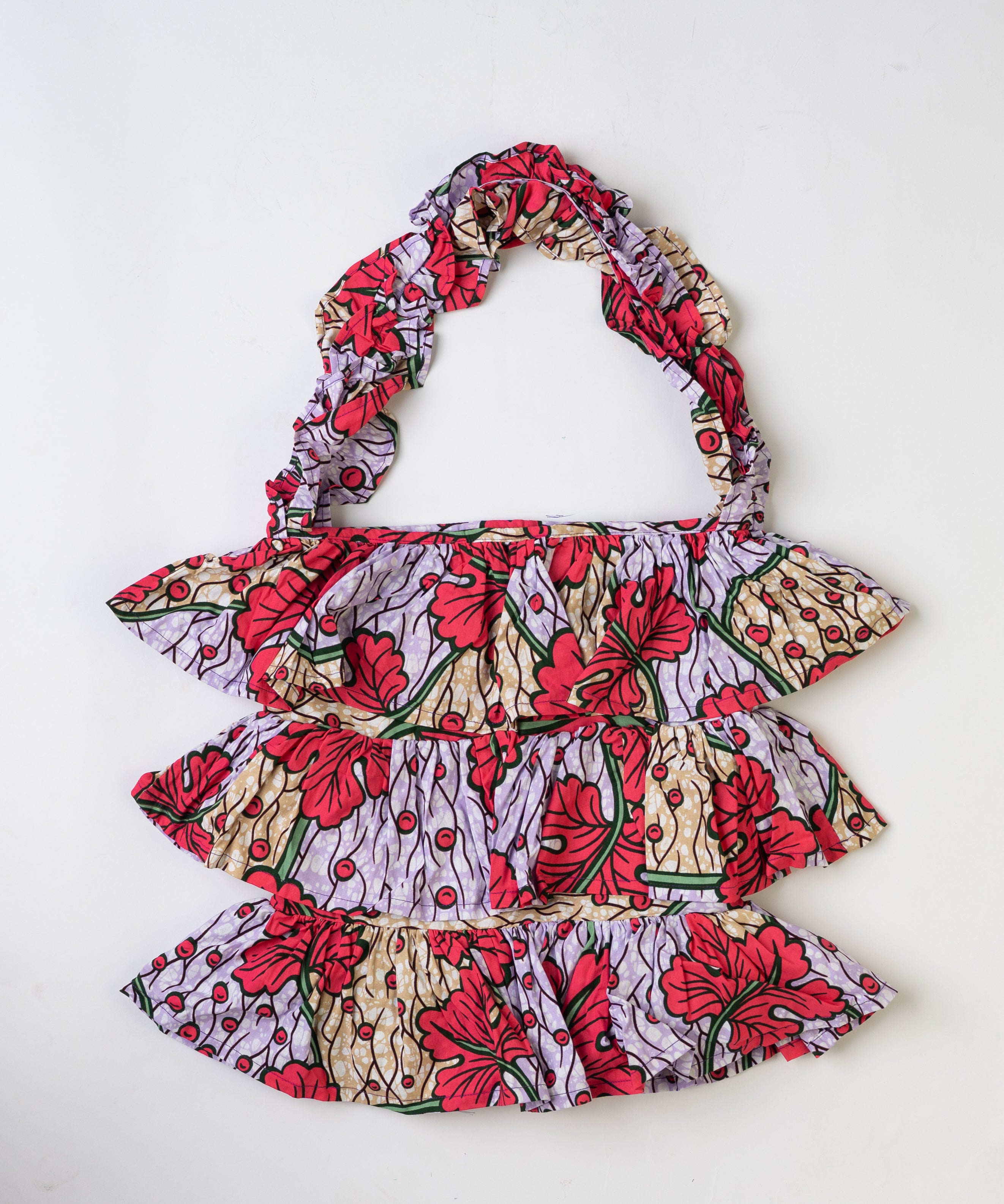 Kitenge Frill Shoulder Bag 296