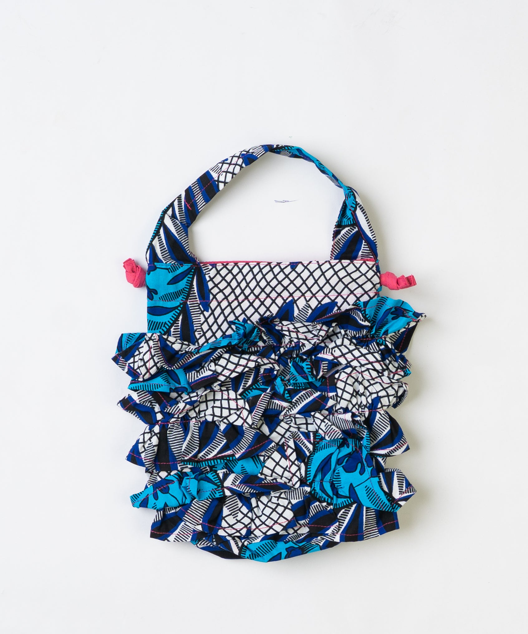 Frills Tube Drawstring Bag 074