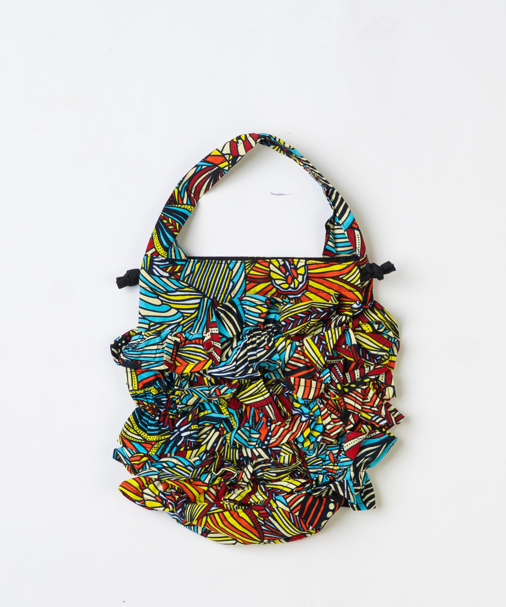 Frills Tube Drawstring Bag 076
