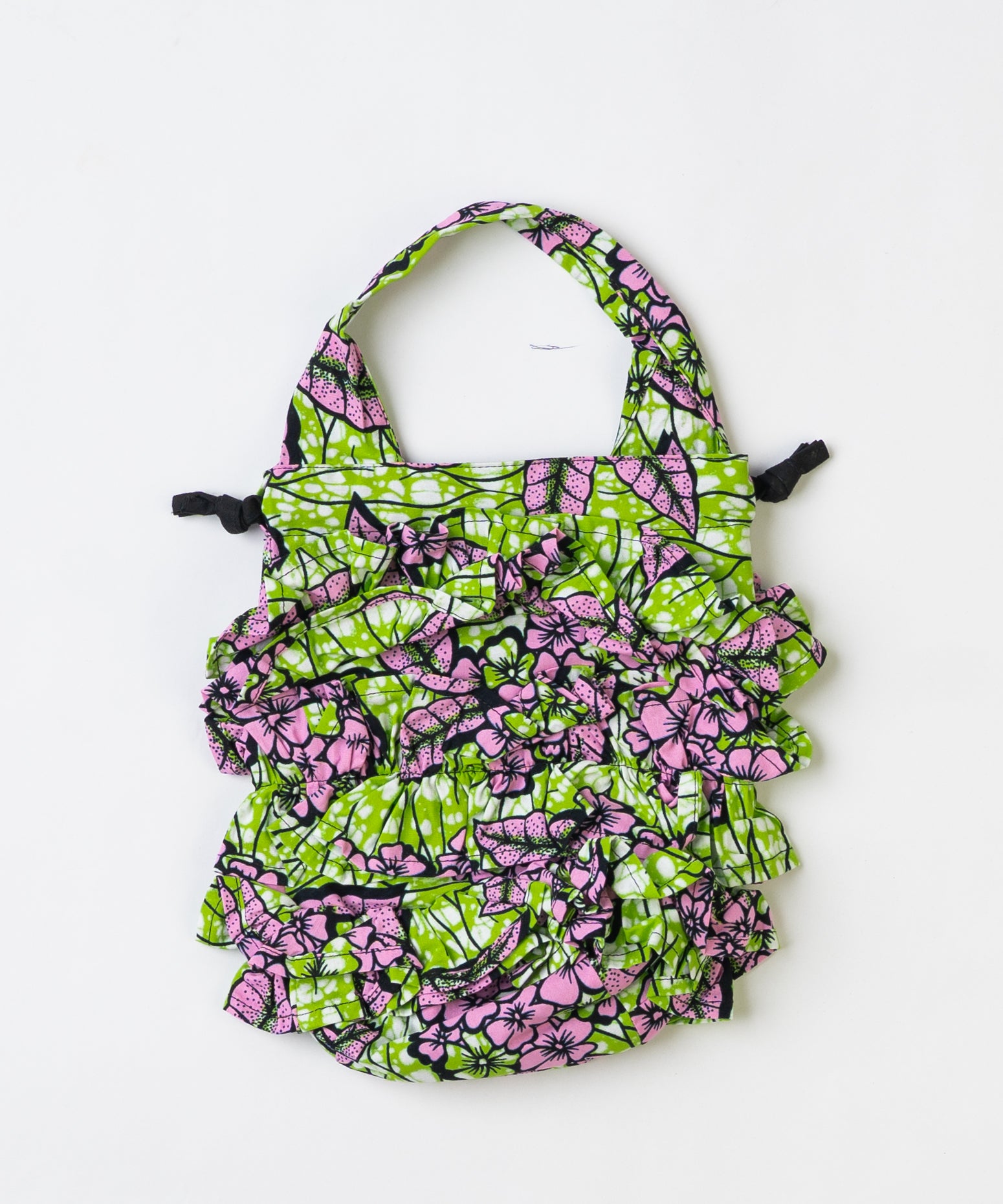 Frills Tube Drawstring Bag 078