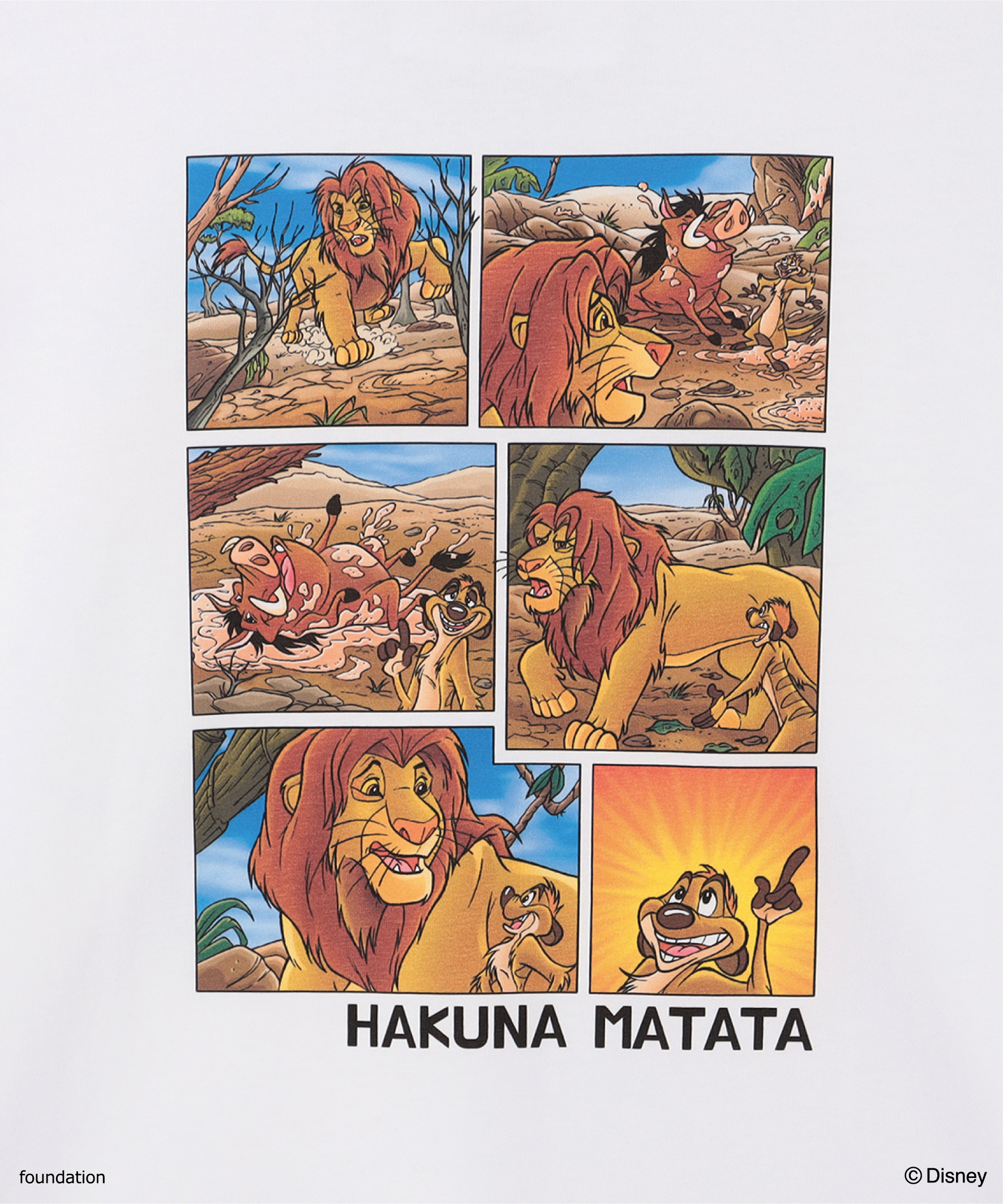 Lunch T-shirt Comic "Hakuna Matata" WHITE