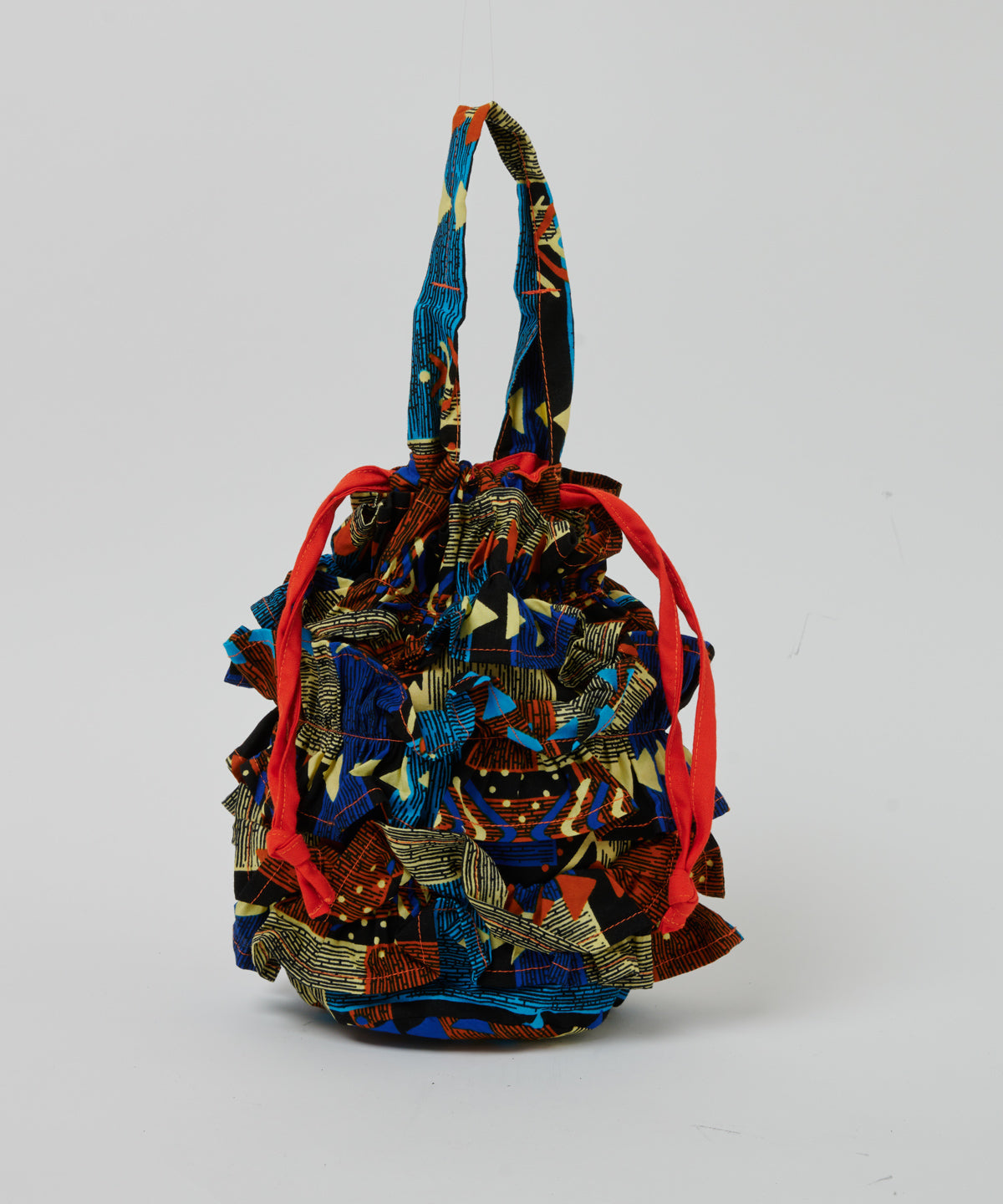 Frills Tube Drawstring Bag 087