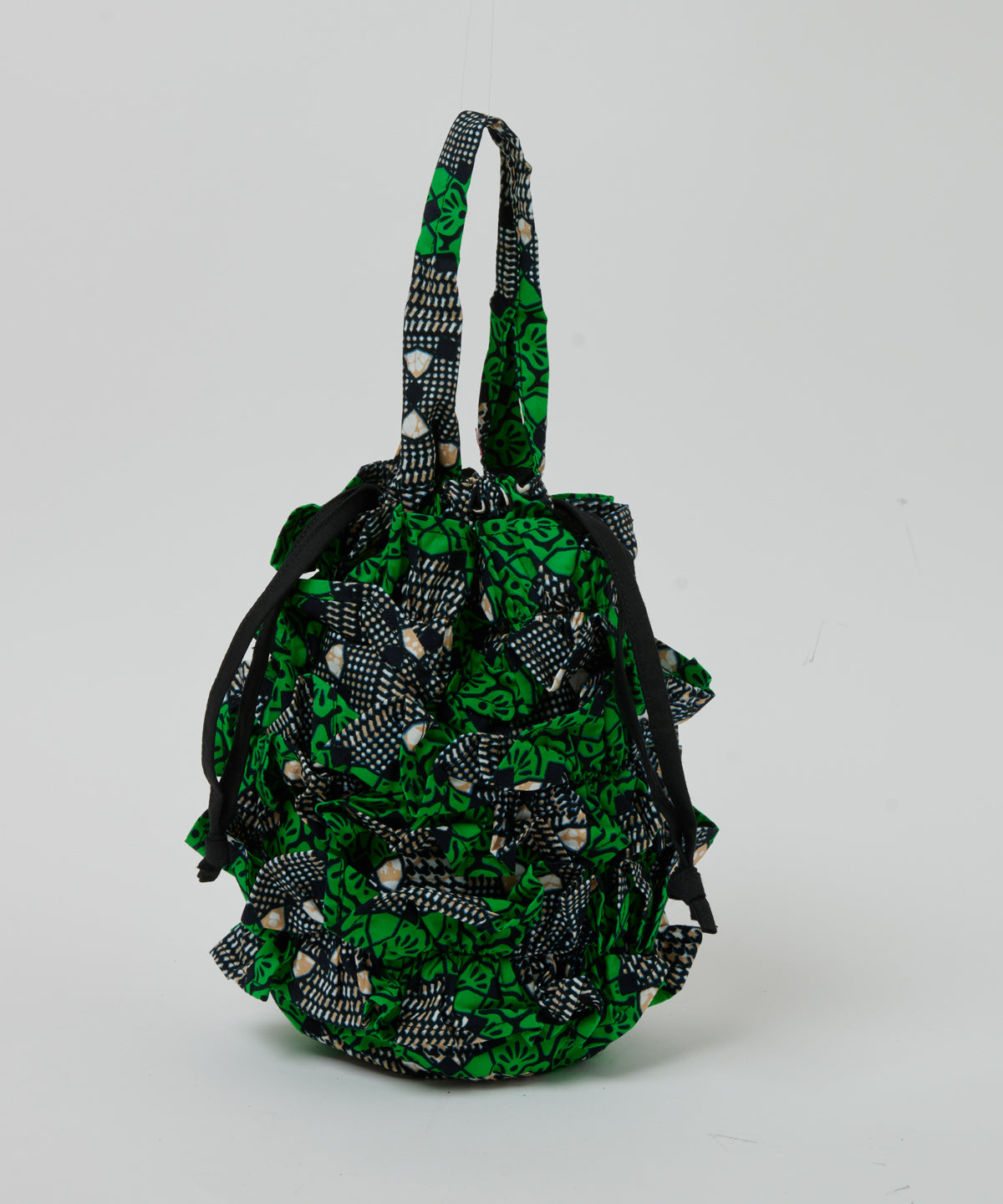 Frills Tube Drawstring Bag 077