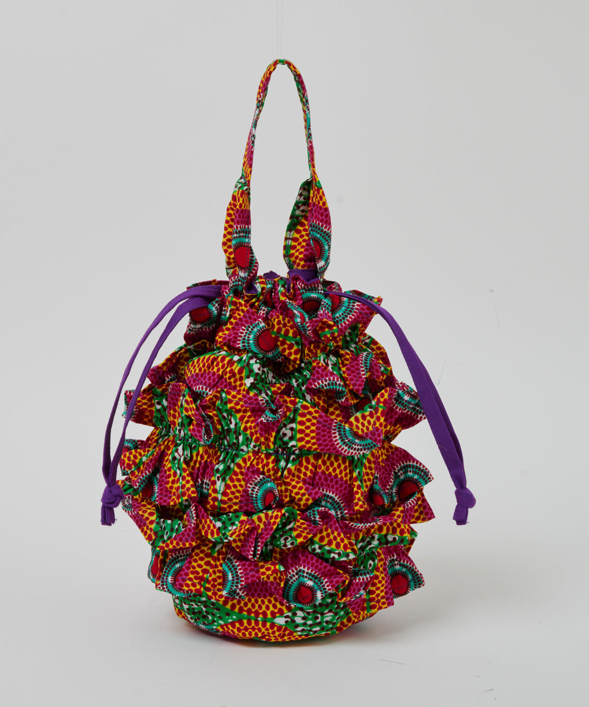 Frills Tube Drawstring Bag 081
