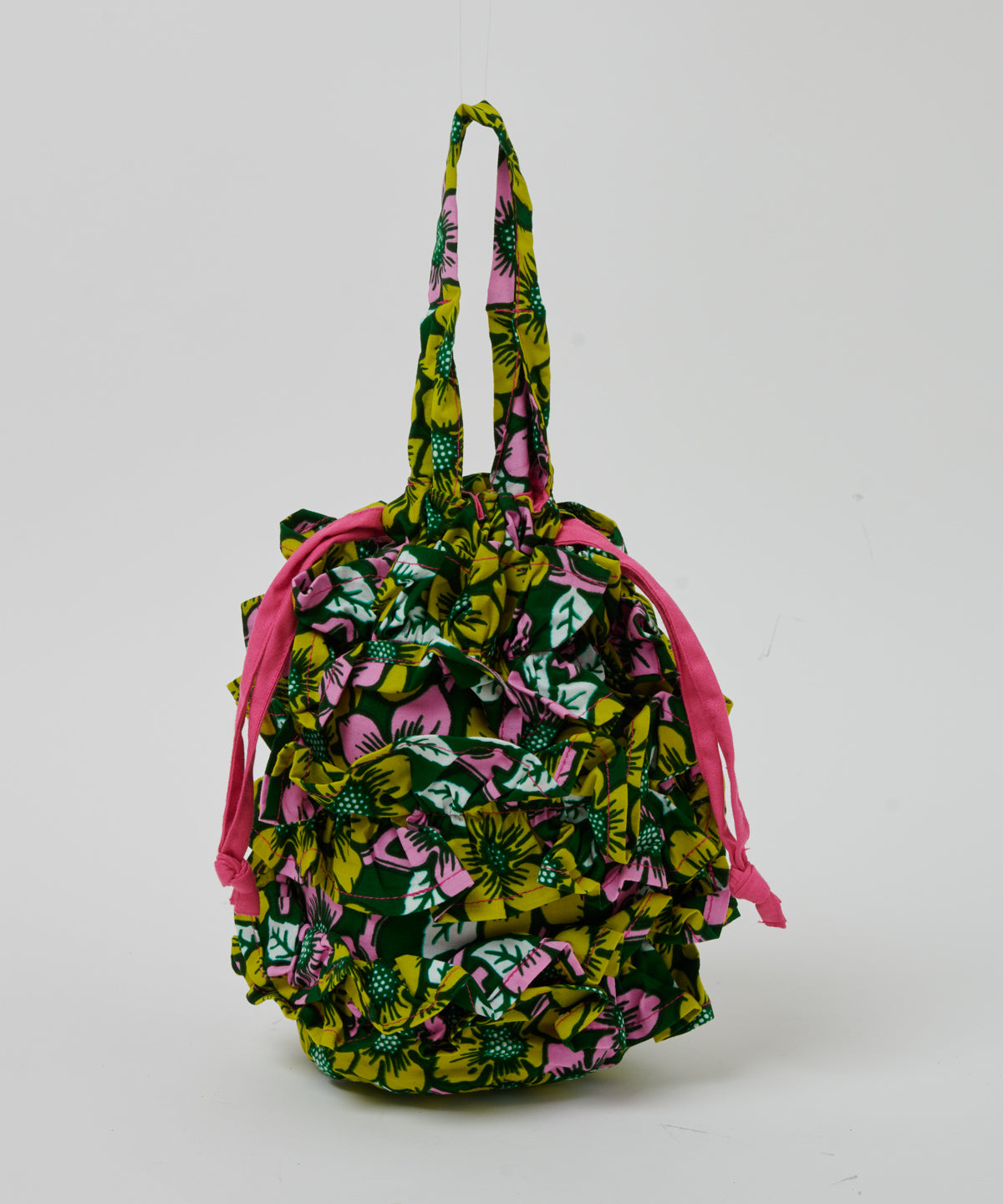 Frills Tube Drawstring Bag 073