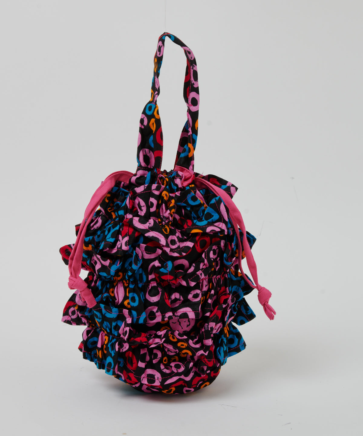 Frills Tube Drawstring Bag 075