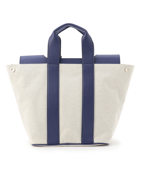 Two Tone Kente Bag (Medium) NAVY