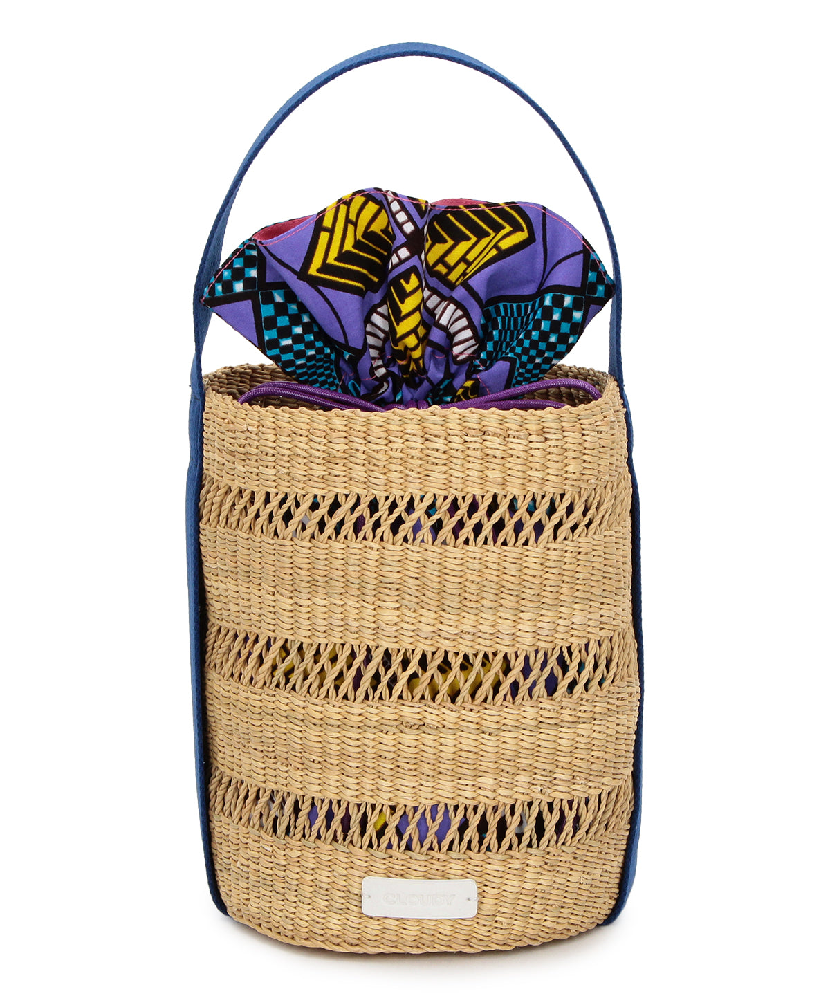 Mesh Tube Basket NAVY