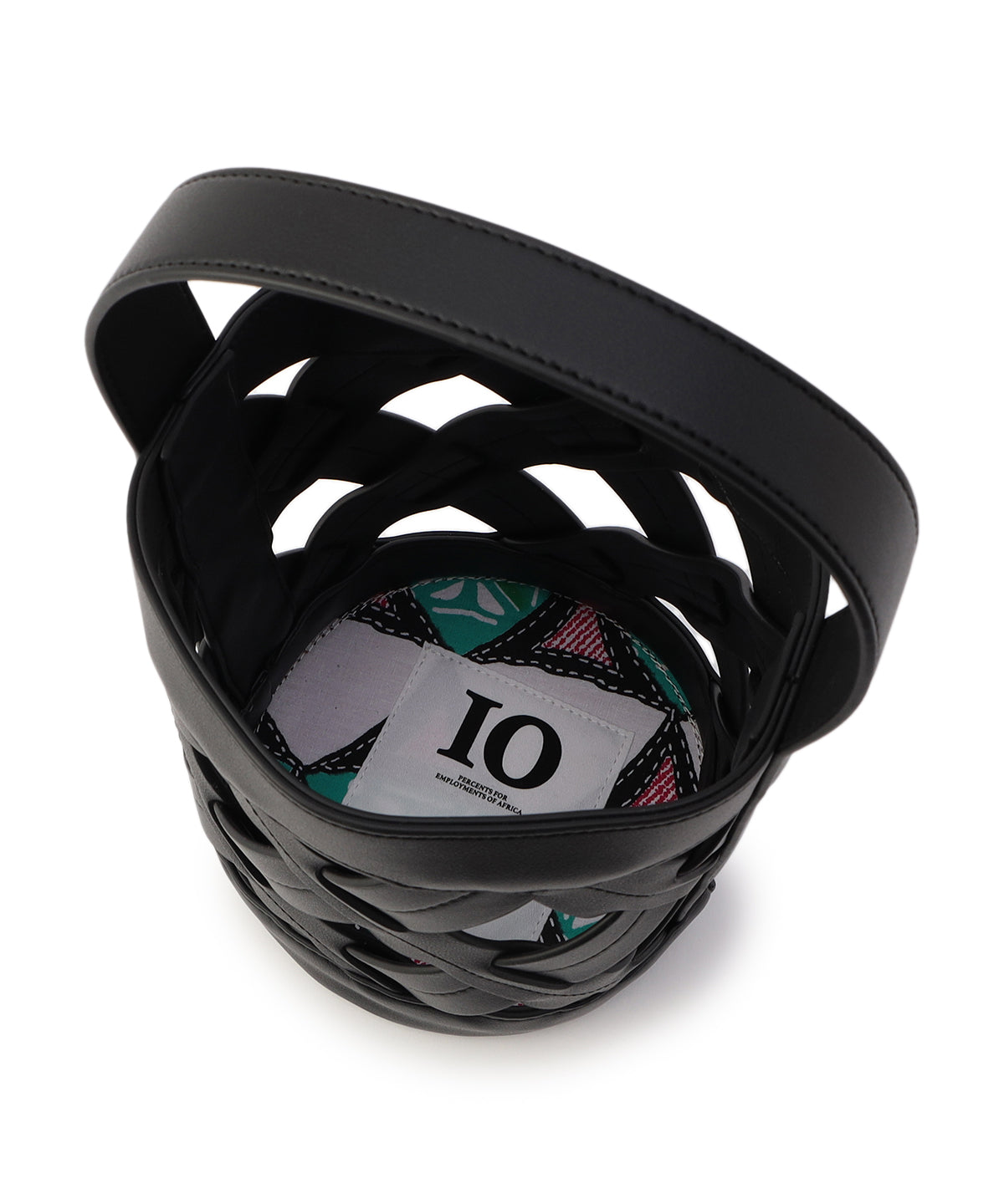 Cross Mesh Tube Bag BLACK