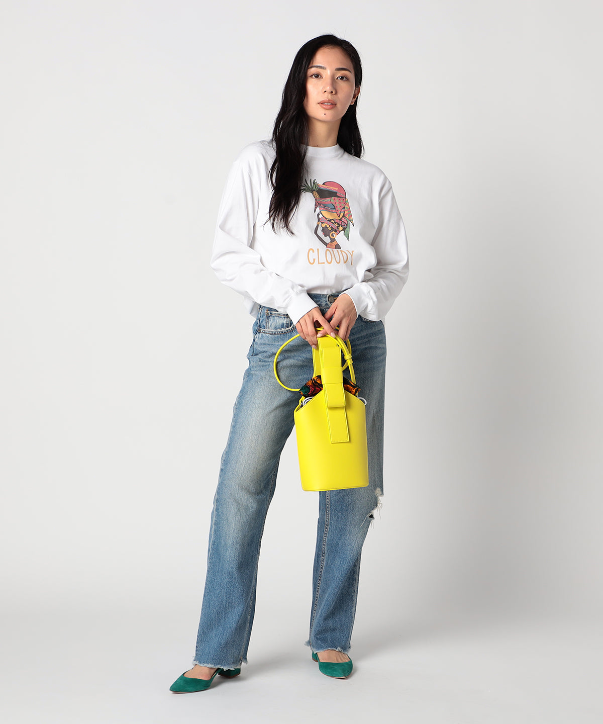 Ribbon Tube Bag YELLOW