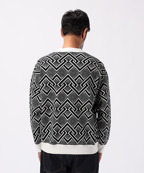 Recycled Knit Sweater BLACK