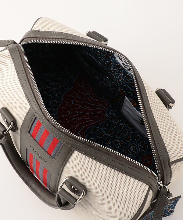 Two Tone Kente × Boston Bag GRAY