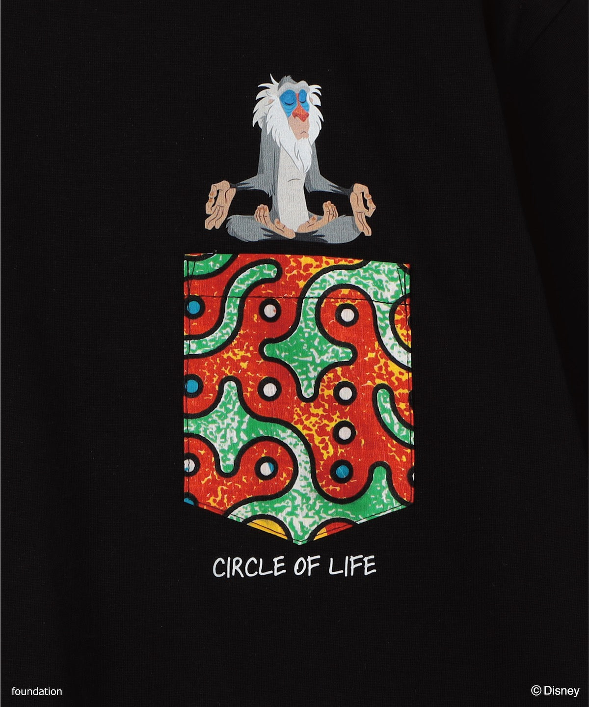 ポケットTシャツ RAFIKI BLACK