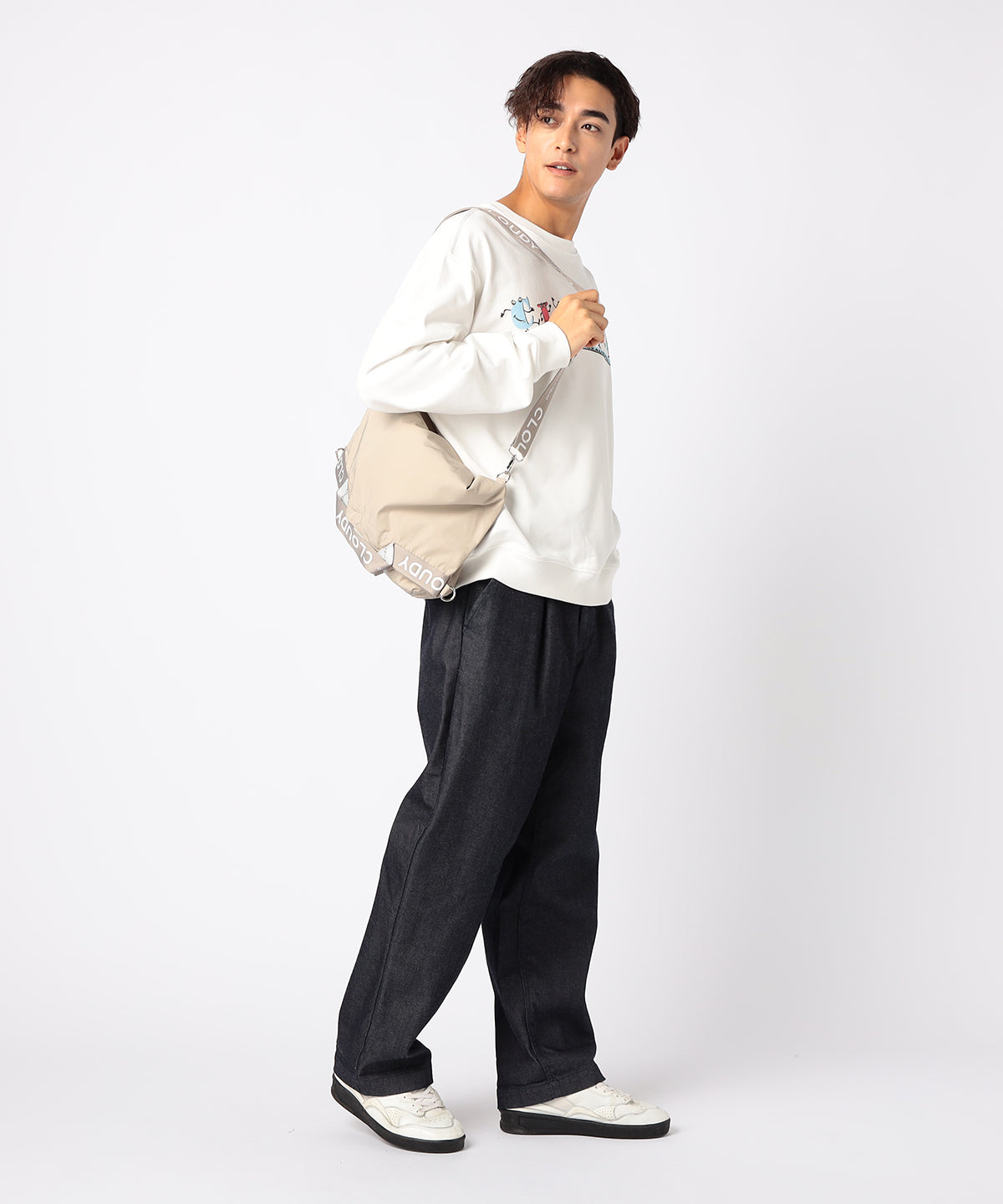 Reversible Shoulder Bag (Large) BEIGE