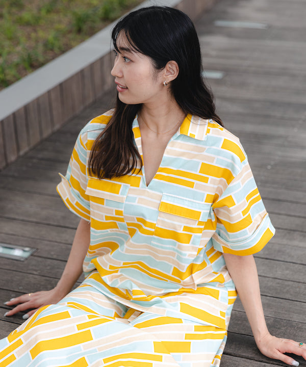 Pullover African Fabric Shirts SAX