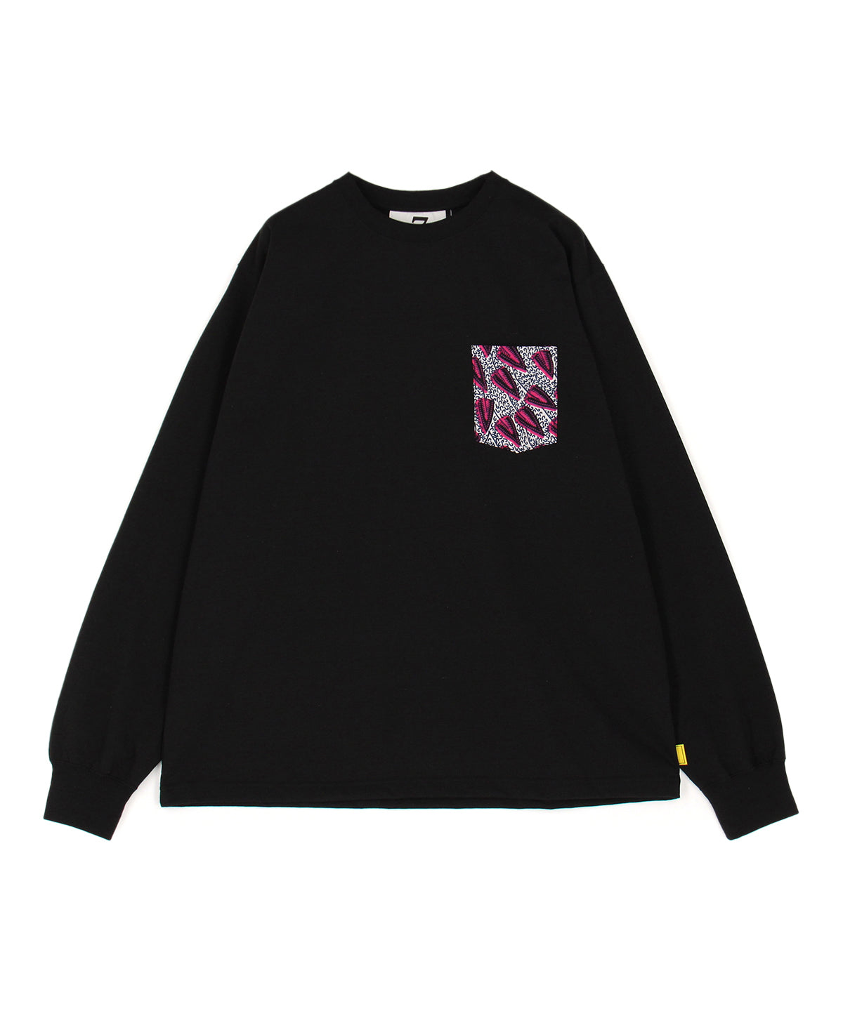 ポケットロングTシャツ 108 BLACK
