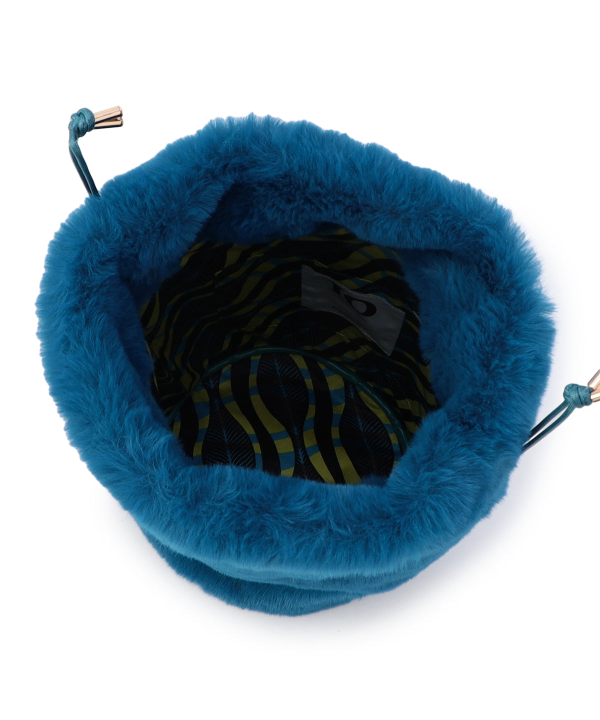 エコファードローストリングバッグ(Mサイズ) ブルー