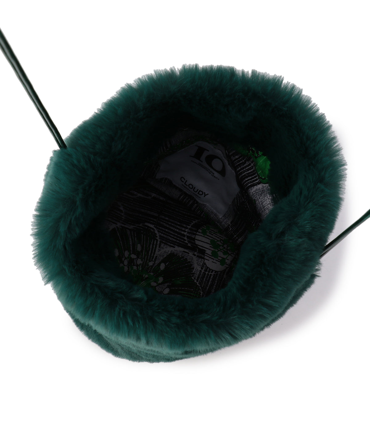 Eco Fur Drawstring Bag(Small)GREEN