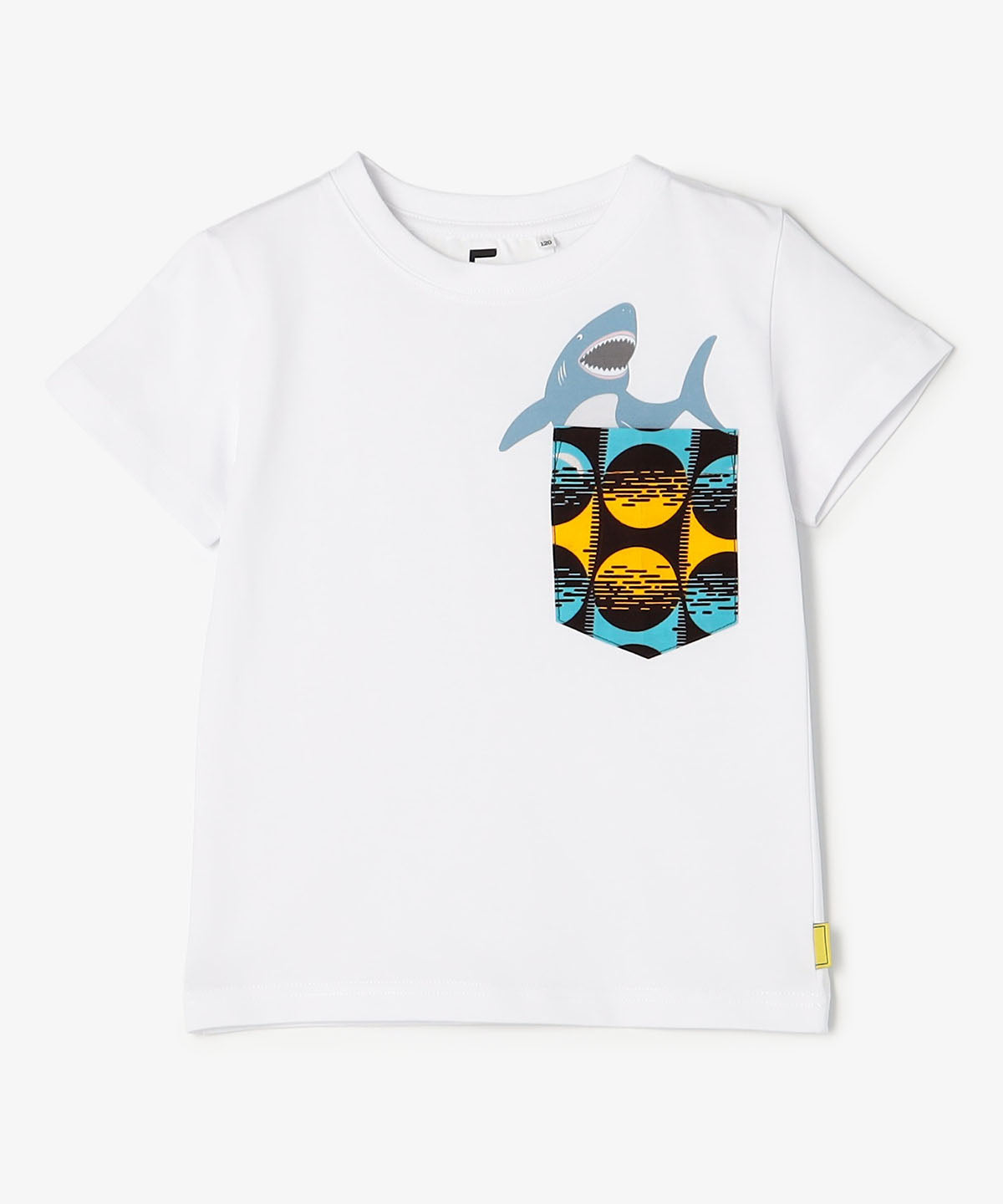 キッズポケットTシャツ Shark WHITE