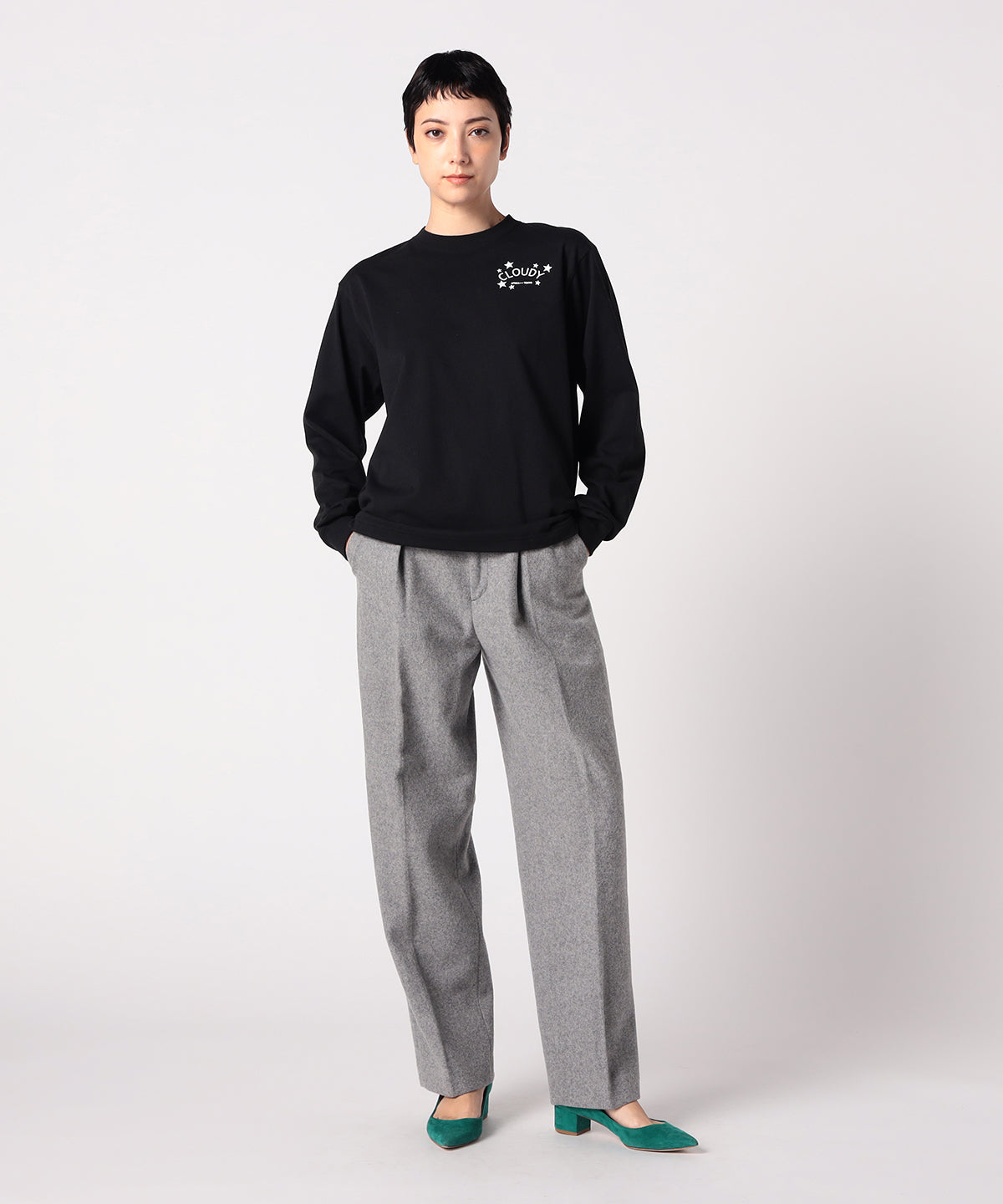 Long Sleeve T-Shirts Star BLACK