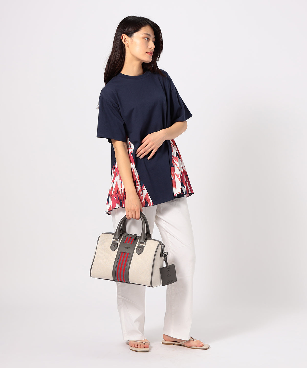 Two Tone Kente × Boston Bag GRAY