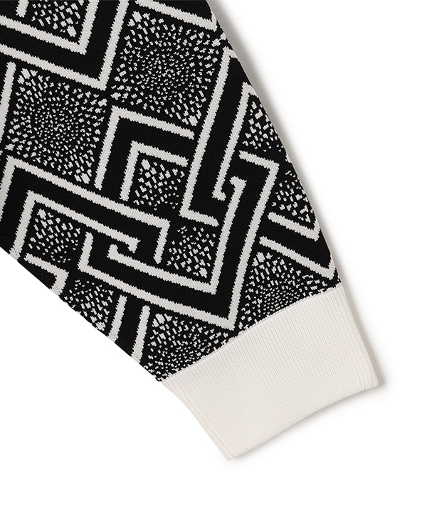 Recycled Knit Sweater BLACK