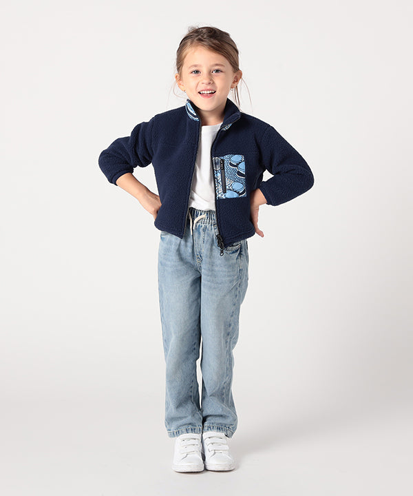 Kids Recycled Reversible BOA Blouson NAVY