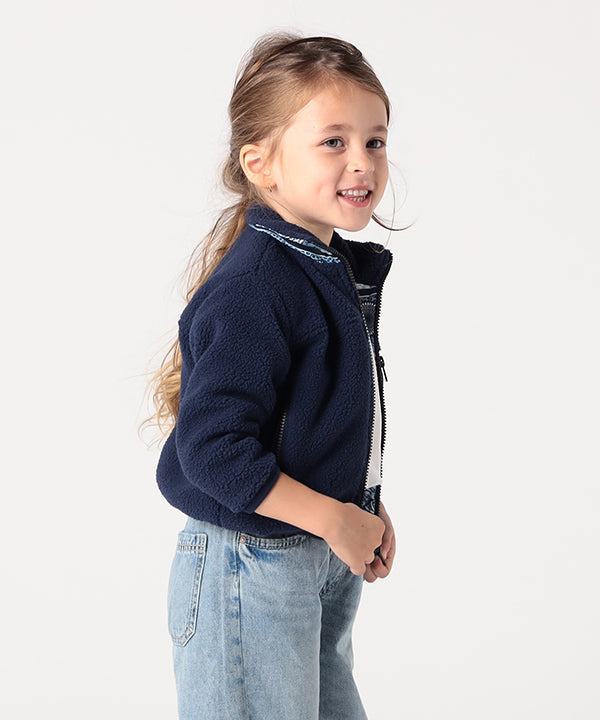 Kids Recycled Reversible BOA Blouson NAVY
