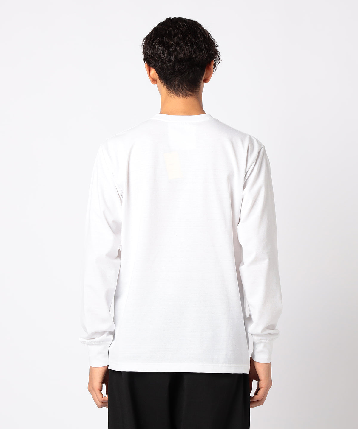 Long Sleeve Pocket T-SHIRTS 102 WHITE