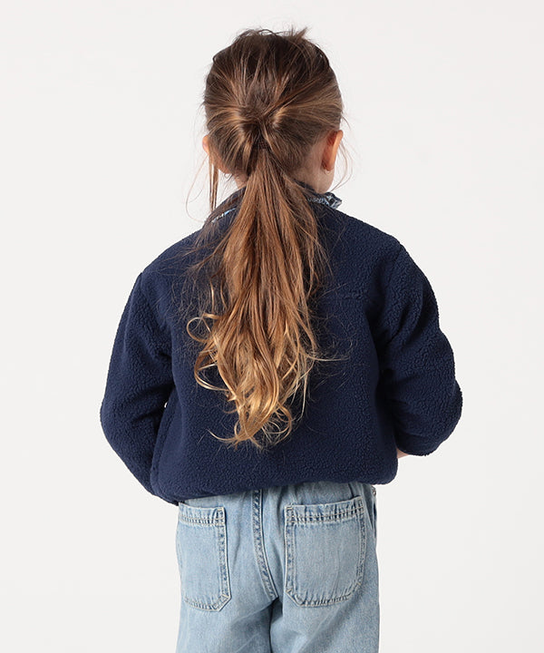 Kids Recycled Reversible BOA Blouson NAVY